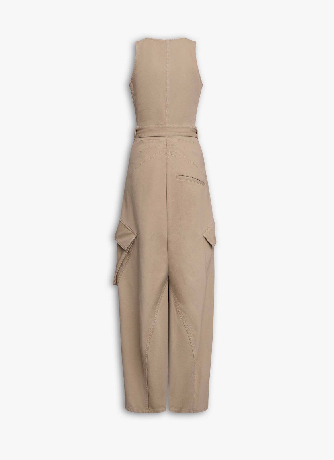 CARGO JUMPSUIT ALAÏA BEIGE CARGO JUMPSUIT